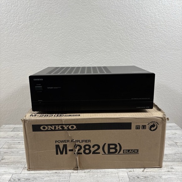 Onkyo M-282 2 Channel Power Amplifier W/ Original Box - Picture 1 of 6